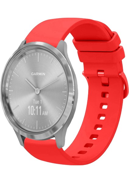 Garmin Vivomove 3 ile Uyumlu Kordon Jel Silikon Tokalı Kayış