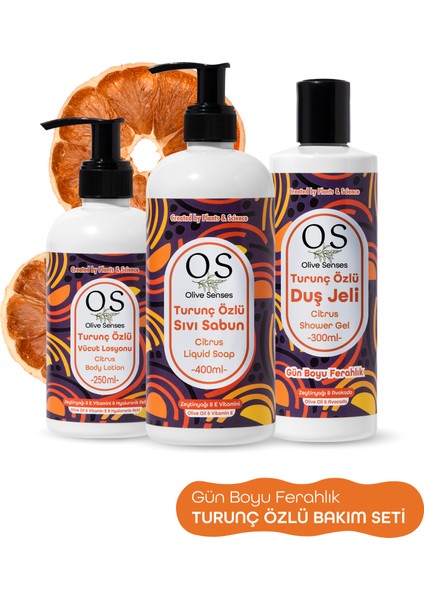 Turunç Özlü Vücut Bakım Seti