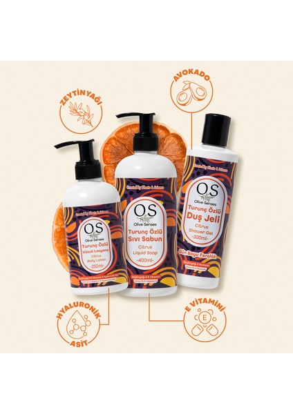 Turunç Özlü Vücut Bakım Seti fiyatları