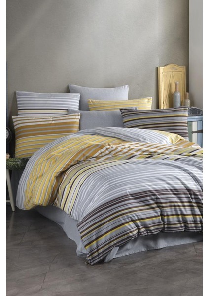 Rola Çift Kişilik Nevresim Takımı Gri