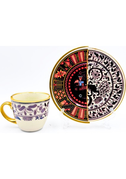 Iki Desenli Seletti 6’lı Kahve Takımı fiyatları