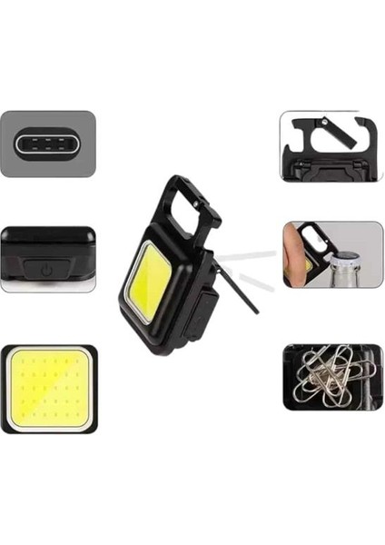 Msa-Shop Anahtarlık Çok Amaçlı Mıknatıslı Taşınabilir Işık LED Şarjlı modelleri