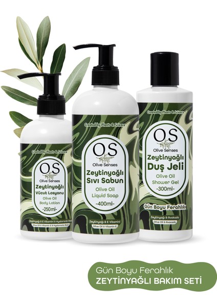 Zeytinyağlı Vücut Bakım Seti