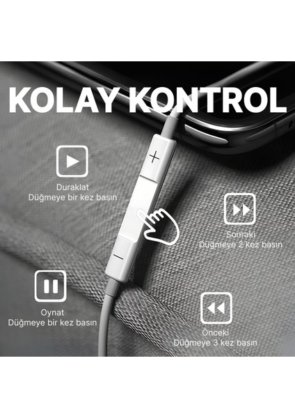 Kablolu Kulaklık Type- C Beyaz fırsatları