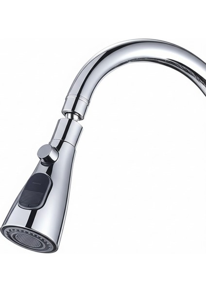 Metalik Musluk Başlığı 3 Fonksiyonlu Su Tasarruflu Yüksek Basınçlı