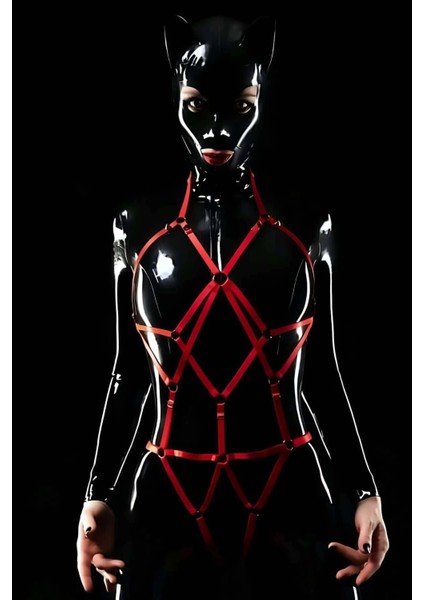 Elastik Seksi Body Harness, Seksi Full Body Bayan Harness - APFT1082