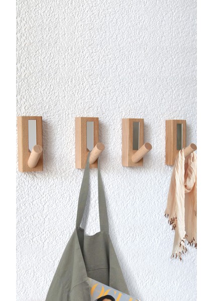 Ahşap Askılık 4 Lü