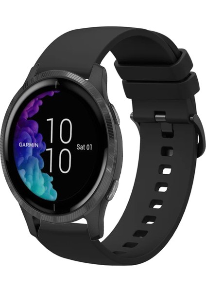 Garmin Venu ile Uyumlu Kordon Jel Silikon Tokalı Kayış
