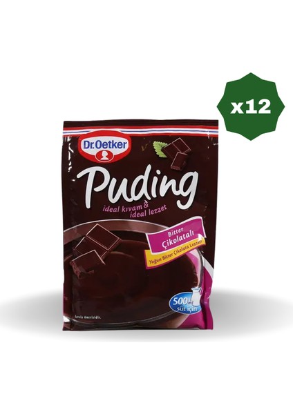 Bitter Çikolatalı Puding 111GR - (12 Adet)