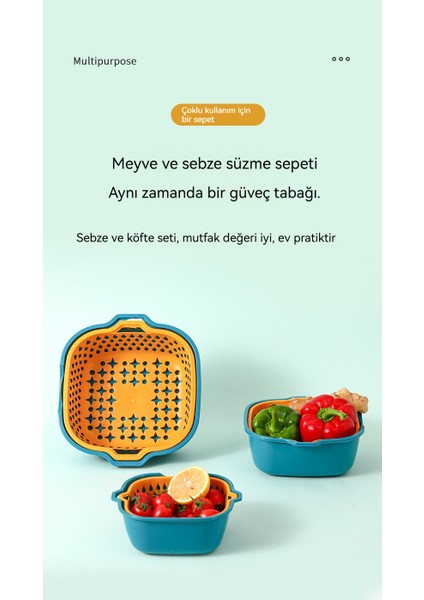 Ev Mutfakları Için Plastik Çift Katmanlı Kalınlaştırılmış Çok Fonksiyonlu Su Süzme Sepeti (Yurt Dışından) fiyatları