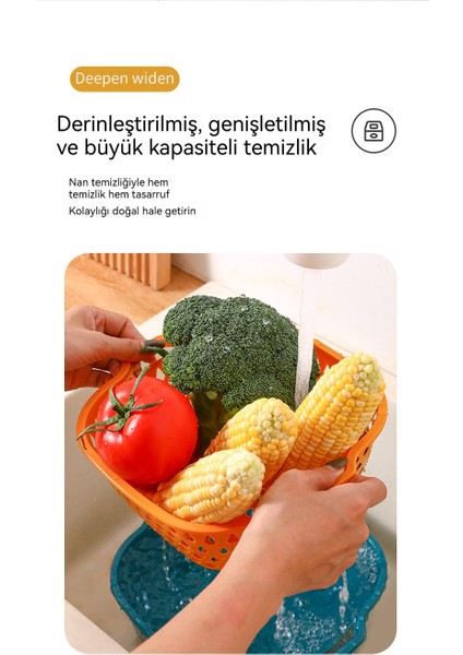 Ev Mutfakları Için Plastik Çift Katmanlı Kalınlaştırılmış Çok Fonksiyonlu Su Süzme Sepeti (Yurt Dışından) modelleri