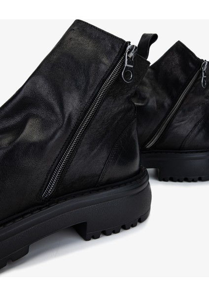 Erkek Hakiki Deri Siyah Casual Bot 1158 3741 Erk Bot SK25-26 Nero fırsatları
