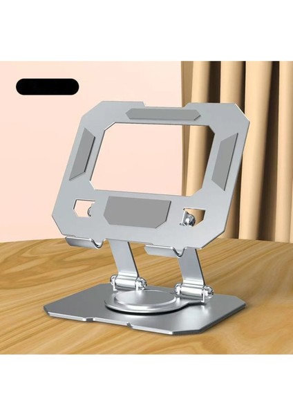 360 Dönen Siyah Metal Ayarlanır Katlanabilir Tablet Telefon Yükselten Tablet Telefon Çalışma Standı