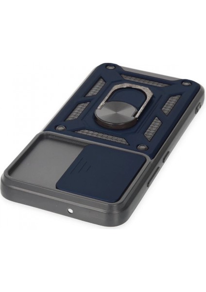 Samsung Galaxy S22 Kılıf Pars Lens Yüzüklü Silikon - Lacivert fırsatları