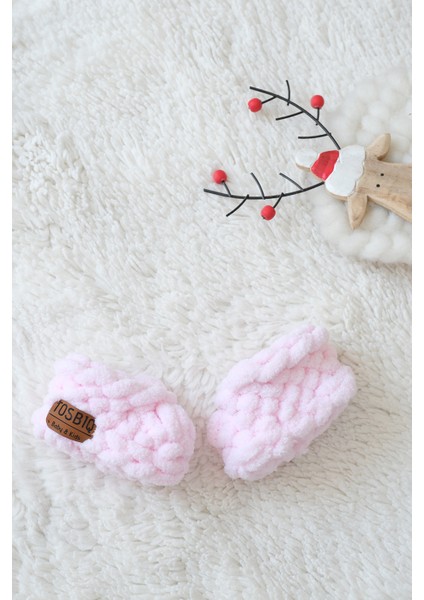 Alize Battaniye Panduf 2’li SET 100x100cm Pembe Kız Yenidoğan Kundak El Yapımı Puffy Örgü Organik Sertifika fiyatları