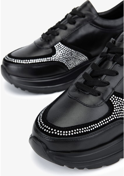 Kadın Hakiki Deri Siyah Sneakers & Spor Ayakkabı 1107 514 Bn Ayk SK25-26 Sıyah modelleri
