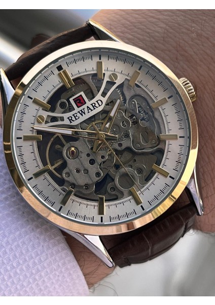 Italyan Bileklik Hediyeli Deri Kordon Otomatik Mekanizma 5 Atm Erkek Kol Saati W.142270.5 fiyatları