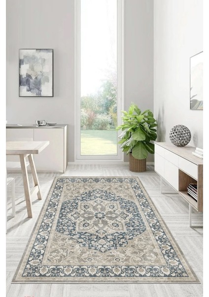 Dekoratif Klasik Özel Tasarımlı Doğal Işığın Kucakladığı Halı - Kaymaz Taban