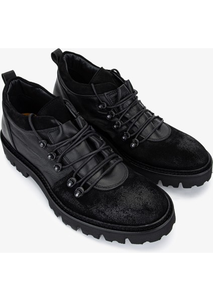 Erkek Hakiki Deri Siyah Casual Bot 1158 4901 Erk Ayk SK25-26 Nero fiyatları