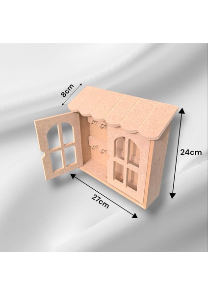 Ahşap Boyanabilir Iki Kapaklı Dekoratif Anahtarlık fiyatları