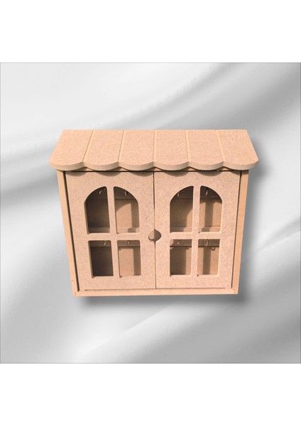 Ahşap Boyanabilir Iki Kapaklı Dekoratif Anahtarlık modelleri