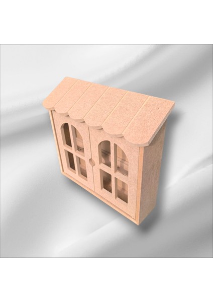 Ahşap Boyanabilir Iki Kapaklı Dekoratif Anahtarlık indirimleri