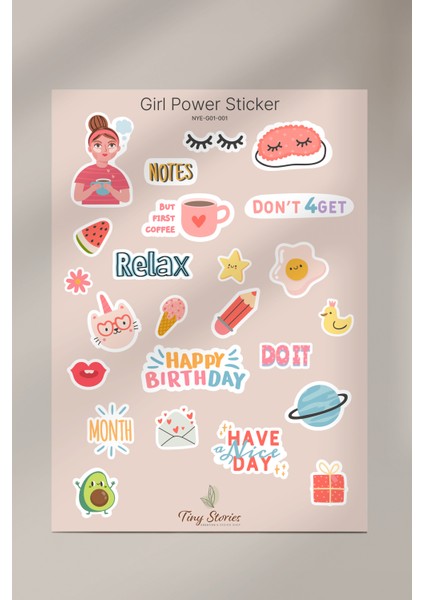 Girl Power Sticker - 2 Sayfa fiyatları