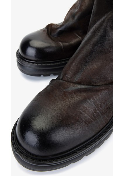 Erkek Hakiki Deri Kahverengi Casual Bot 1158 3741 Erk Bot SK25-26 T.morro modelleri