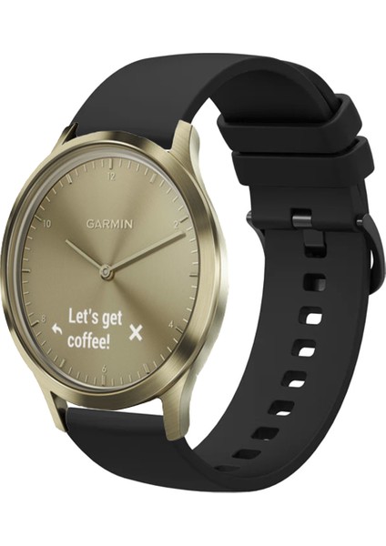 Garmin Vivomove Luxe , Style , Trend , Hr ile Uyumlu Kordon Jel Silikon Tokalı Kayış