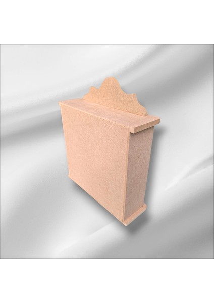 Ahşap Boyanabilir Iki Kapaklı Dekoratif Anahtarlık