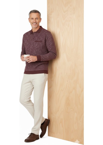 Erkek Kışlık Polo Yaka Kazak Pamuklu Örme Klasik Kırçıllı Selanik Düğmeli Fleto Cepli Rahat fiyatları