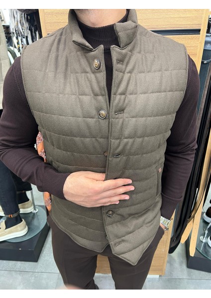 Düğmeli Şişme Süveter (Triko Detaylı Yelek) fırsatları