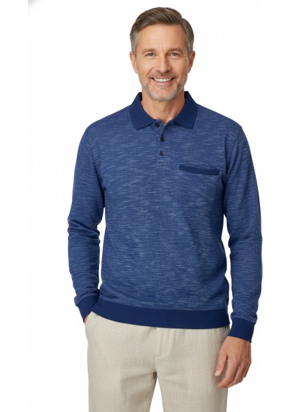 Erkek Kışlık Polo Yaka Kazak Pamuklu Örme Klasik Kırçıllı Selanik Düğmeli Fleto Cepli Rahat modelleri