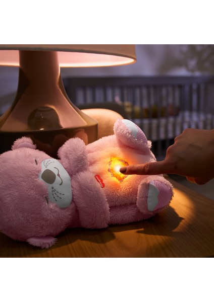 ® Uyku Arkadaşı Su Samuru Pembe, Nefes Alıp Verir Gibi Hareket Eden Pembe Pelüş Bebek Oyuncağı ve Ses Makinesi JLJ33 fırsatları