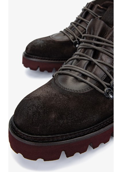 Erkek Hakiki Deri Kahverengi Casual Bot 1158 4901 Erk Ayk SK25-26 T.morro modelleri