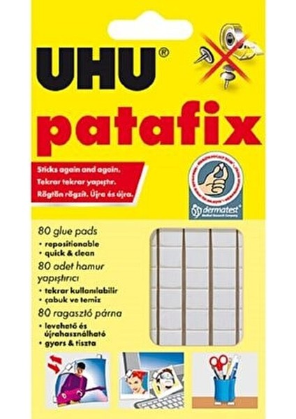 80 Adet Tekrar Kullanılabilir Hamur Yapıştırıcı Beyaz Renk Seçeneğiyle fiyatları