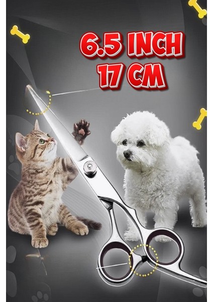 3 Parça Kavisli Kedi Köpek Çantalı Pet Kuaför Tıraş Seti Titanium Grey fırsatları
