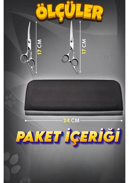 3 Parça Kavisli Kedi Köpek Çantalı Pet Kuaför Tıraş Seti Titanium Grey indirimleri