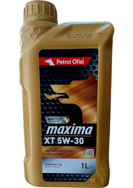 Maxima XT 5W-30 Sentetik Motor Yağı 1 Lt (Dizel & Benzinli)