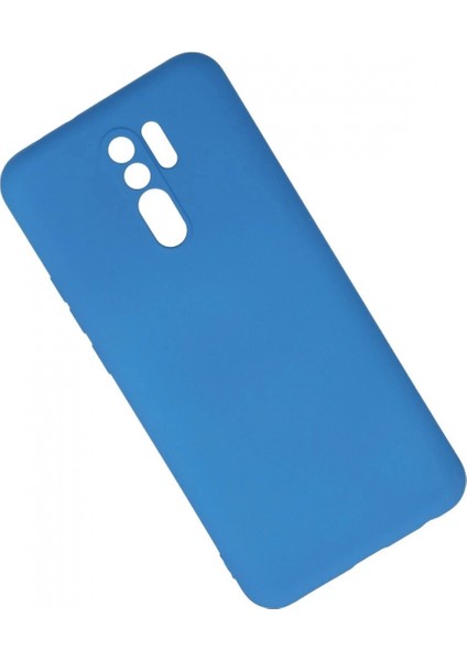 Xiaomi Redmi 9 Kılıf Nano Içi Kadife Silikon - Mavi modelleri