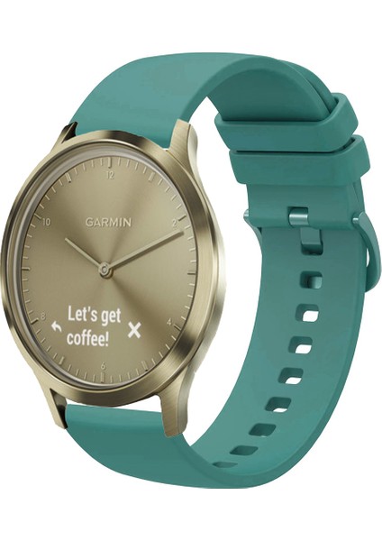 Garmin Vivomove Luxe , Style , Trend , Hr ile Uyumlu Kordon Jel Silikon Tokalı Kayış