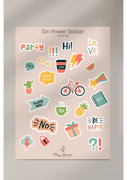 Girl Power Sticker - 2 Sayfa fiyatları