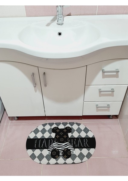 Sihirli Paspas Su Emici Kaymaz Tabanlı Abdest Banyo Duş Lavabo Paspası Tezgah Önü Paspas modelleri