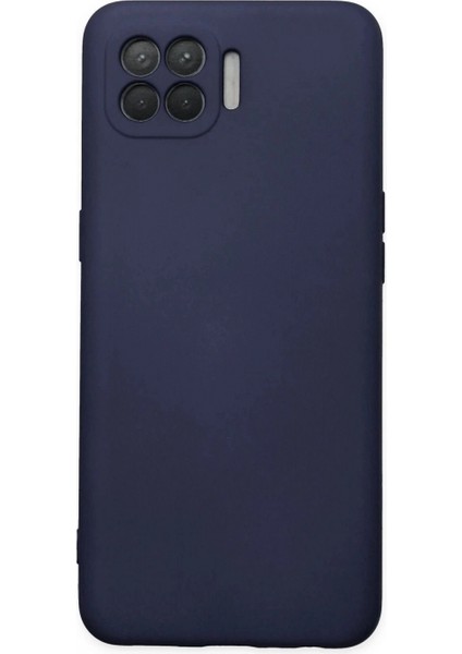 Oppo Reno 4 Lite Kılıf Nano Içi Kadife Silikon - Lacivert
