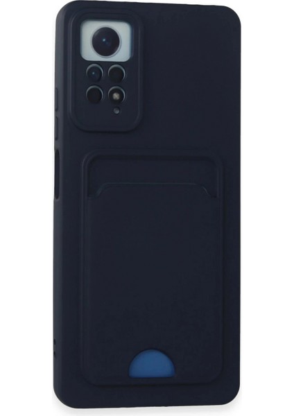 Xiaomi Redmi Note 12 Pro 4g Kılıf Kelvin Kartvizitli Silikon - Lacivert