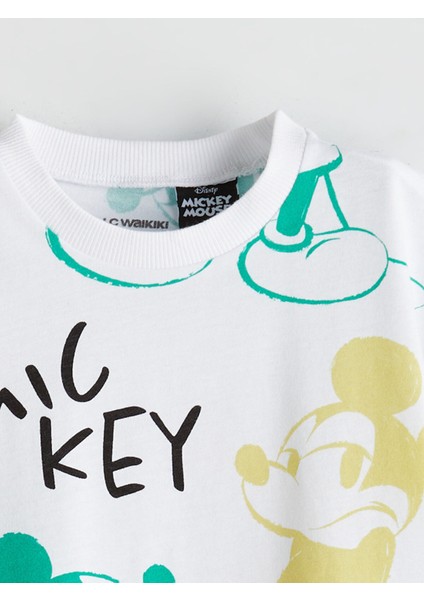 Yeni Sezon Mickey Mouse Baskılı Erkek Çocuk Tişört modelleri