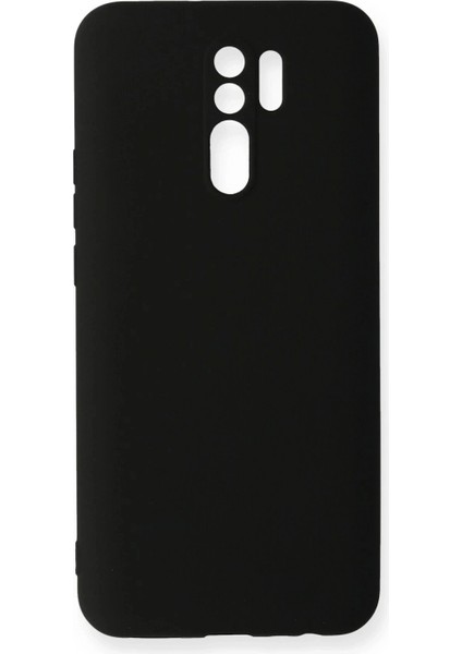 Xiaomi Redmi 9 Kılıf Nano Içi Kadife Silikon - Siyah