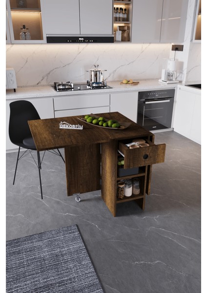 DF01102BR Portatif Pratik Katlanır Masa Mutfak ve Yemek Masası fiyatları