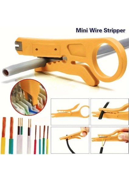 Kablo Soyucu Kep Kep Kablo Soyma Aparatı Krone Bıçağı Stripper Bıçak Crimper Kablo Sıyırıcı Cn