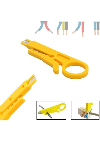 Kablo Soyucu Kep Kep Kablo Soyma Aparatı Krone Bıçağı Stripper Bıçak Crimper Kablo Sıyırıcı Cn fırsatları